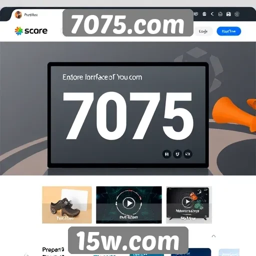 Análise da interface do usuário no 7075.com